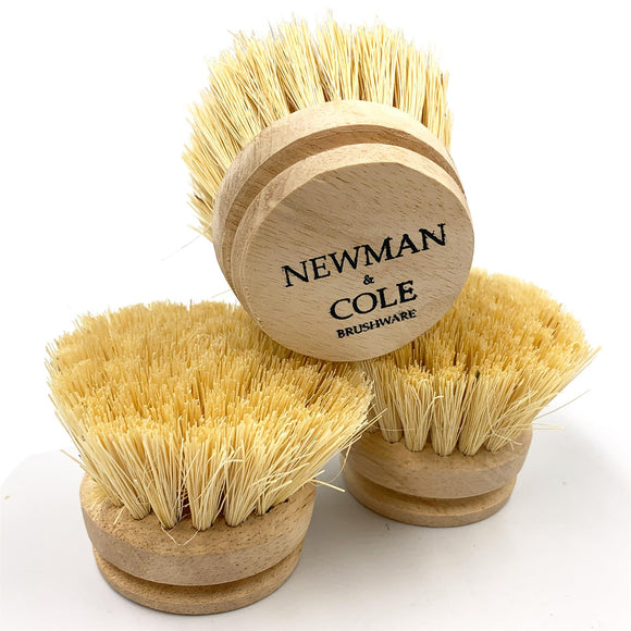 Newman and Cole Wooden Dish Brush Pack of 3