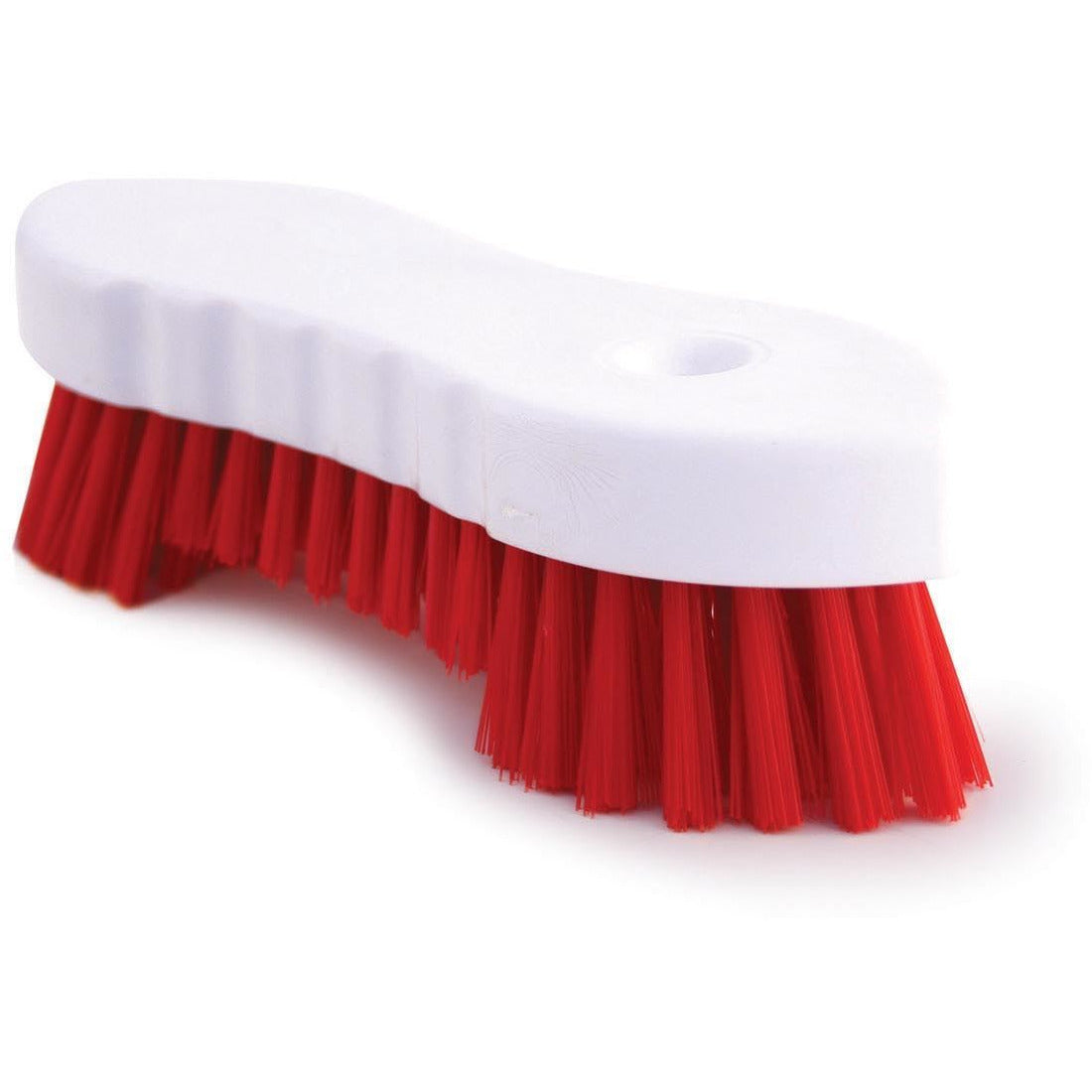 Red Scrubbing Brush Food Hygiene Stiff Double Winged Floor Scrub Hand Deck Brush - The Dustpan and Brush Store