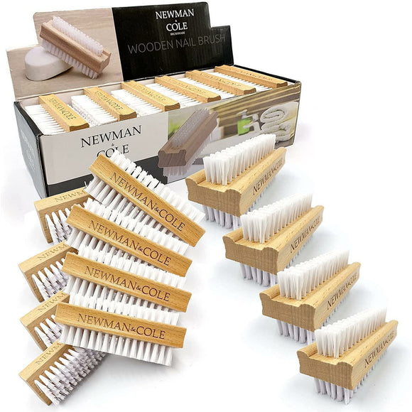 Newman and Cole Wooden Nail Brush - Box of 12