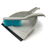 Rubber Dustpan and Brush Set - Perfect For Cleaning Pet Hairs and Sweeping Carpets