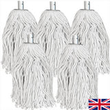 Cotton Mop with Galvanised Socket Fitting - 16 PY - Pack of 5