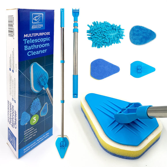 Telescopic Bathroom Mop - Tile Cleaning Kit