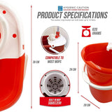 TDBS Caution Warning *RED*/White Mop Bucket