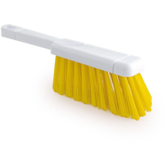 Yellow Colour Coded Hand Brush Stiff Banister Hygiene Brush - The Dustpan and Brush Store