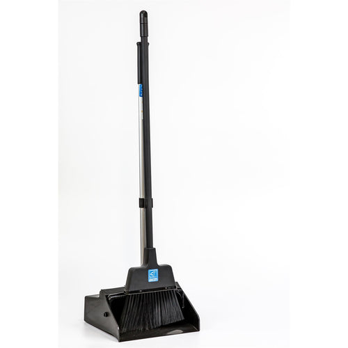 Long Handled Dustpan and Brush Strong Lobby Commercial Dust Pan and Broom - The Dustpan and Brush Store