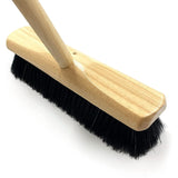 Pure Natural Real Bristle High Quality Soft 12" Sweeping Broom Animal Hair Brush with Handle