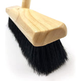 Pure Natural Real Bristle High Quality Soft 12" Sweeping Broom Animal Hair Brush with Handle