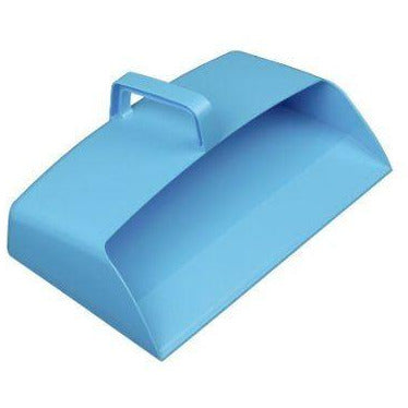Blue Plastic Hooded Dustpan - Closed Dustpan - The Dustpan and Brush Store
