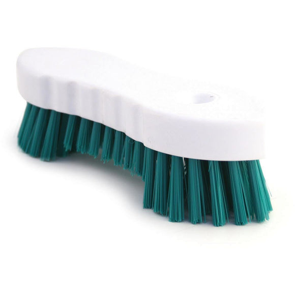 Colour Coded Double Winged Scrubbing Brush Green - The Dustpan and Brush Store