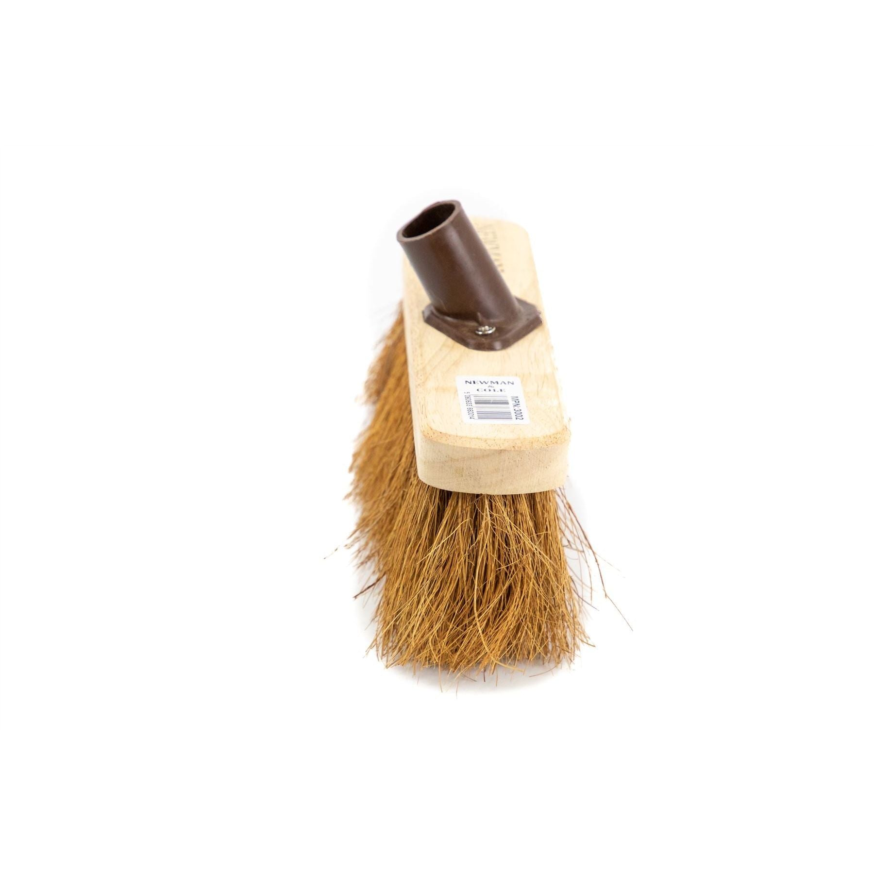 10" Newman and Cole Natural Coco Broom Head with Plastic Socket