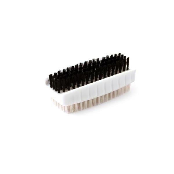 Double Sided Easy Grip Plastic Nail Brush - Black and White - The Dustpan and Brush Store
