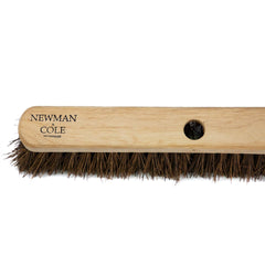 Newman and Cole 18" Natural Bassine Broom Head with Hole Supplied with Handle