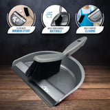 Plastic Dustpan and Brush Set Value Dust Pan with Soft Hand Brush