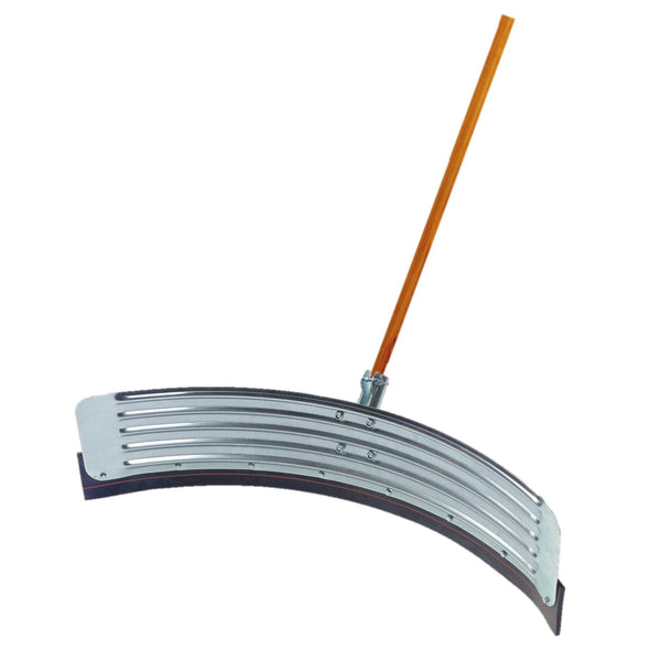 Curved Squeegee and 1 1/8 Wooden Handle