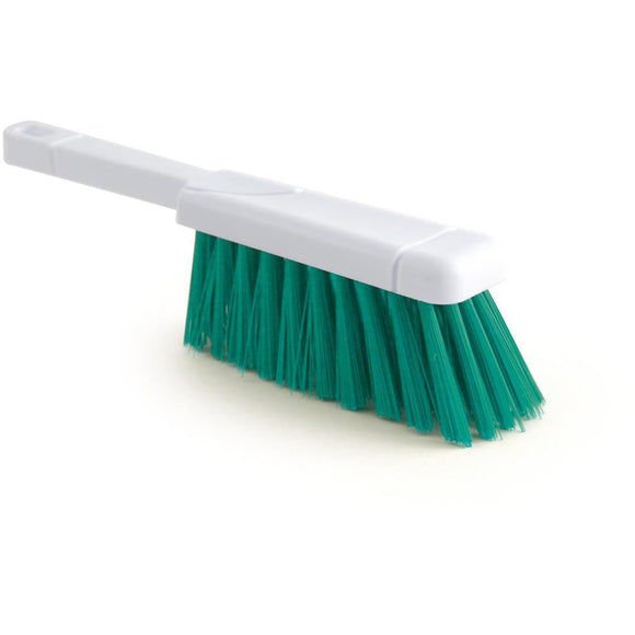 Green Colour Coded Hand Brush Stiff Banister Brush Hygiene - The Dustpan and Brush Store