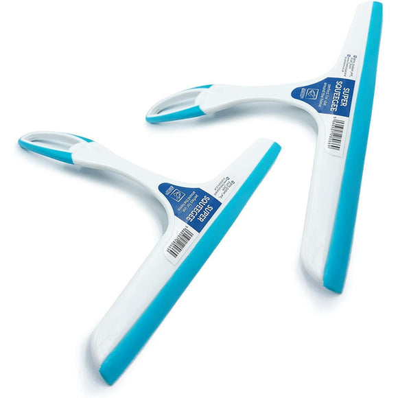 TDBS Window Shower Squeegee Blue and White (pack of 2)