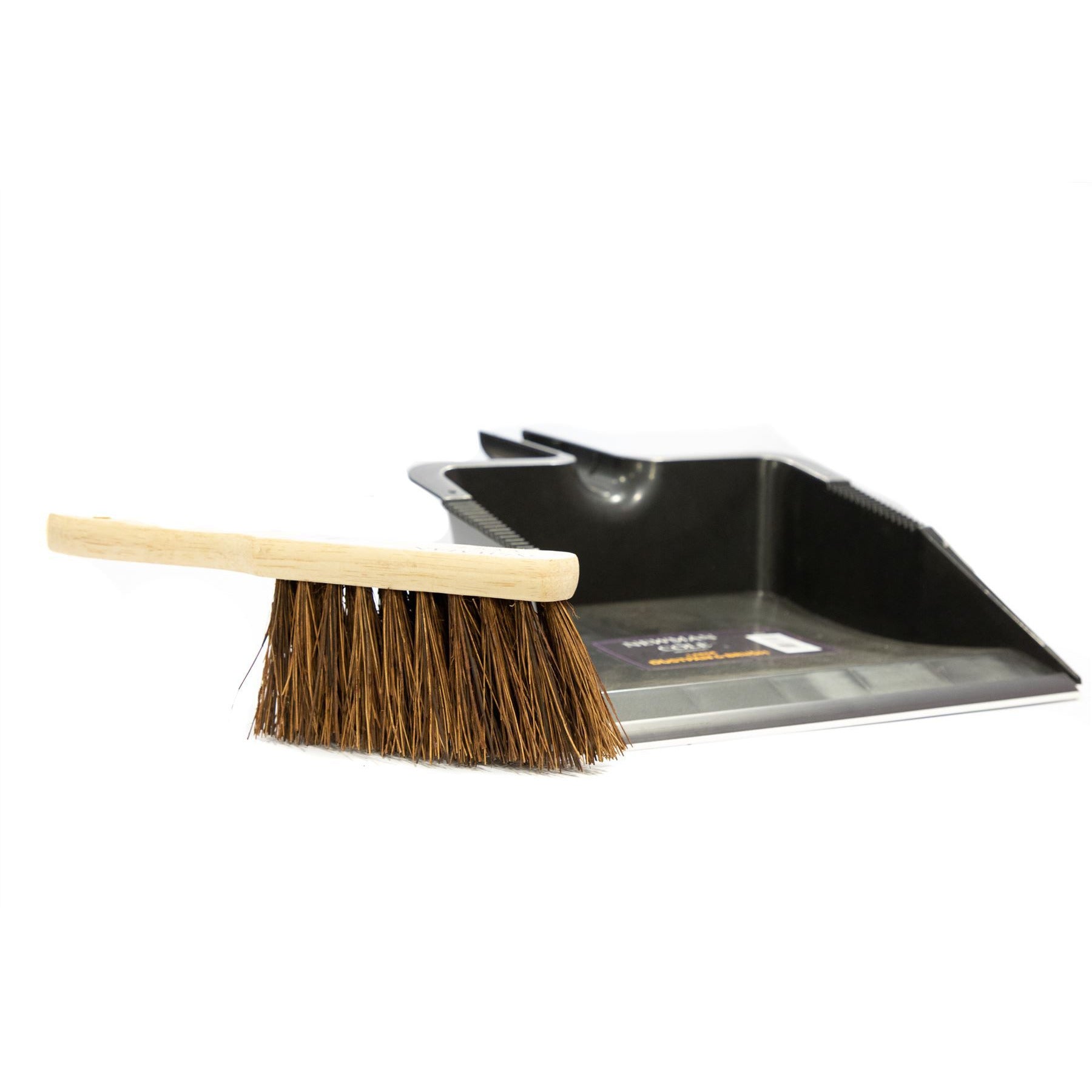 Newman and Cole Large Garden Dustpan and Brush Set - Outdoor Dust Pan Scoop with Stiff Hand Brush - The Dustpan and Brush Store