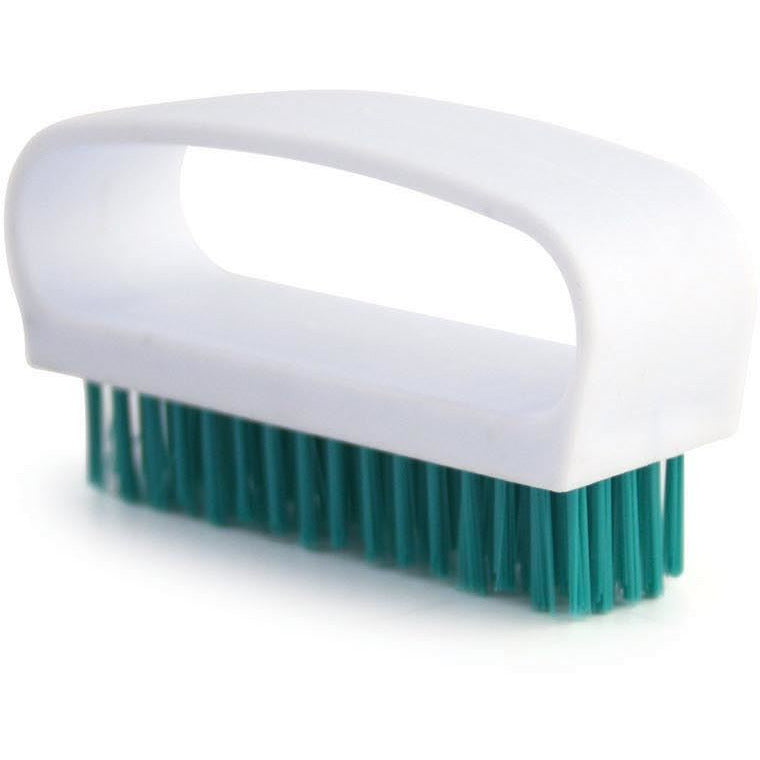 Green Nail Brush Colour Coded Food Hygiene Hand Cleaning Nail Scrubbing Brush - The Dustpan and Brush Store