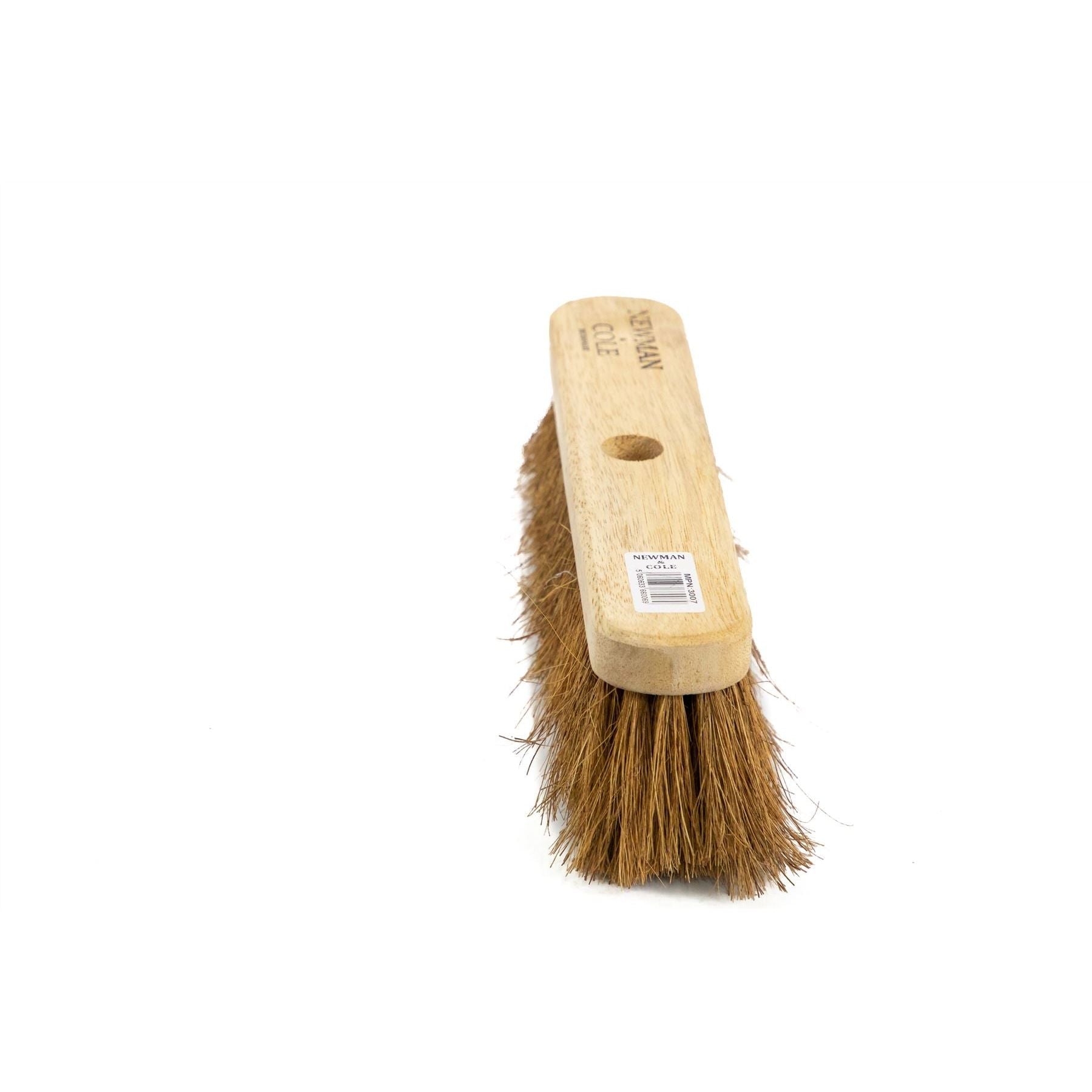 Newman and Cole 12" Natural Coco Broom Head with Hole Supplied with Handle