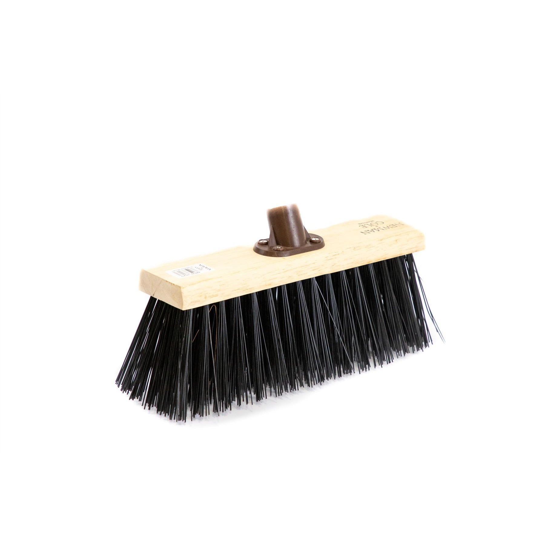 Newman and Cole 13" Synthetic Flat Broom Head with Plastic Socket - The Dustpan and Brush Store
