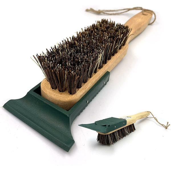 Shoe and Boot Cleaning Brush with Plastic Mud Scraper