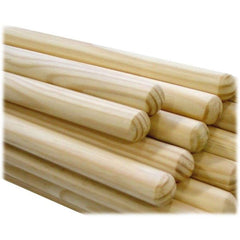 15/16 Tapered 4ft Broom Handle Wooden Shaft