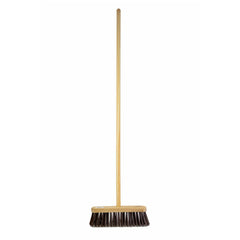 Newman and Cole 10" Stiff Synthetic Broom Head with Hole Supplied with Handle