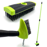 3 in 1 Garden Block Paving Weeding Wire Weed Brush with Telescopic Handle